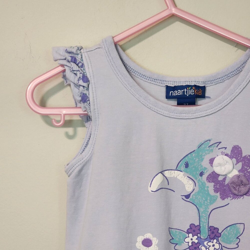 Naartjie sz 2T blue summer dress flamingo island girl - Picture 4 of 9